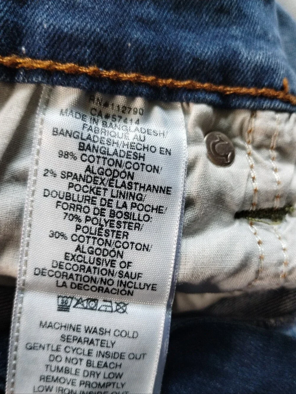 True Religion Men's Medium Blue Straight Jeans
